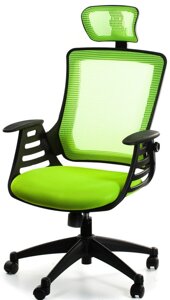 Офісне комп'ютерне крісло Merano headrest, Green