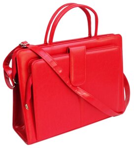 Ділова сумка-портфель Jpb із еко шкіри червона