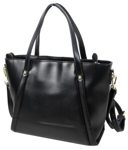Шкіряна сумка жіноча Fashion Instinct чорна