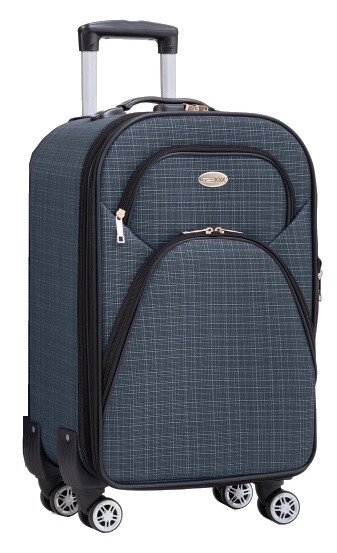 Маленька тканинна валіза на колесах 42L Gedox темно-синій від компанії «SUPERSUMKA» - фото 1