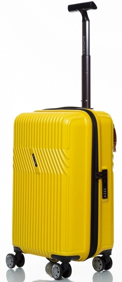 Маленька валіза на колесах їх полікарбонату 42L Sumdex жовта від компанії «SUPERSUMKA» - фото 1