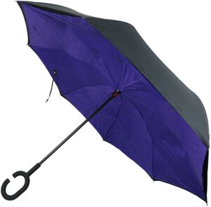 Механічна двошарова парасолька-тростина зворотного складання Ferretti