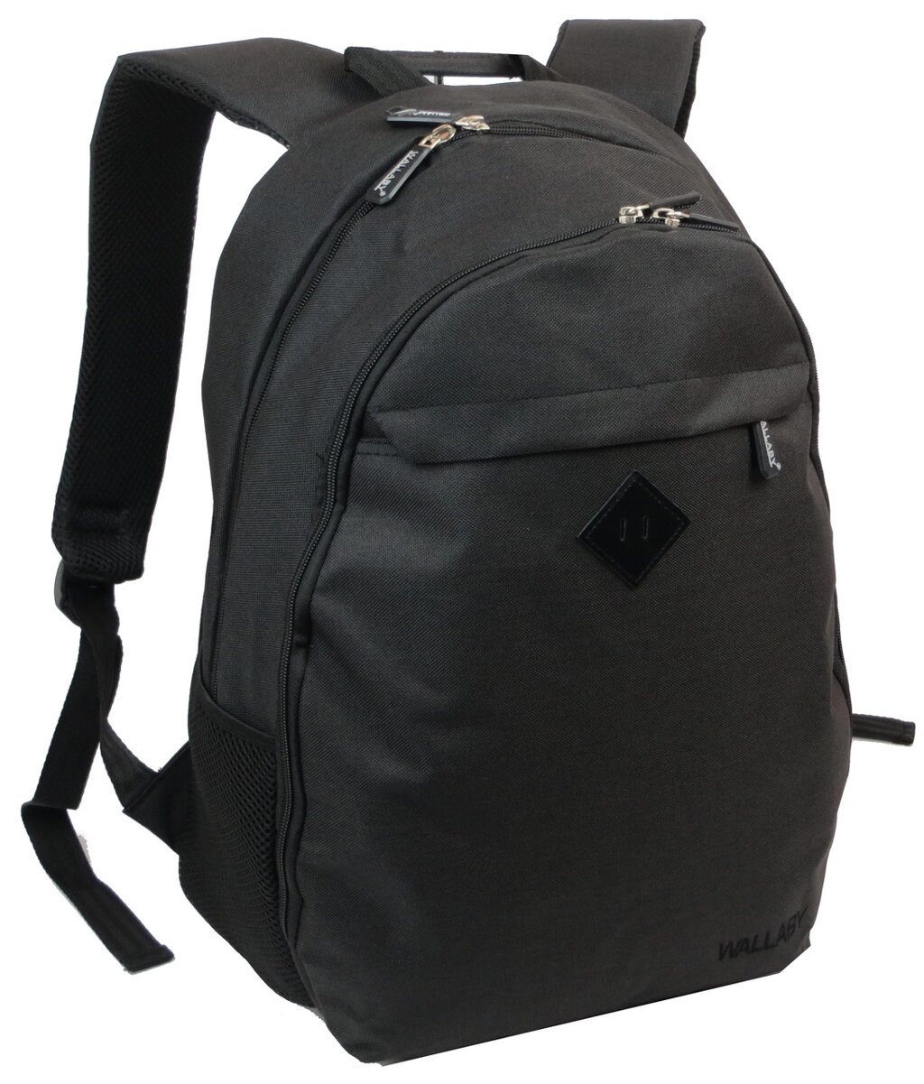 Міський рюкзак Wallaby чорний на 16л від компанії «SUPERSUMKA» - фото 1
