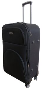 Маленька тканинна валіза на колесах 42L Gedox темно-сіра в клітинку