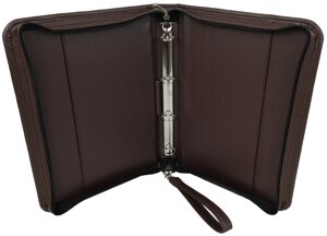 Папка для документів формату А4 з еко шкіри Exclusive 712100 темно-коричнева