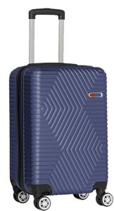 Мала пластикова валіза на колесах 45L GD Polo синій