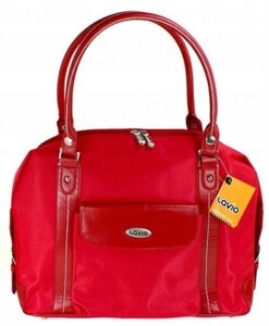 Яскрава ділова жіноча сумка для ноутбука 15.6 дюйма Lavio червона