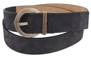Жіночий ремінь із нубуку Tod's, Італія, графітовий
