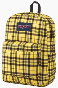 Міський рюкзак 25L Jansport Superbreak жовтий в клітинку