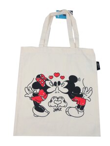Еко сумка шоппер для покупок Disney Mickey and friends бежева