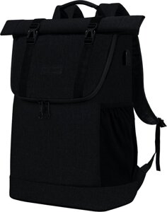 Офісний рюкзак з відділенням для ноутбука 15,6 Kroser Roll Top чорний