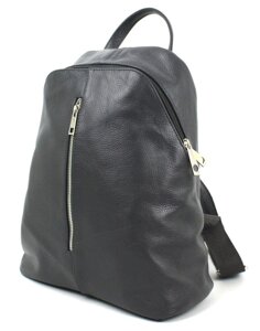 Жіночий шкіряний рюкзак Borsacomoda 14 л темно-сірий 841.021