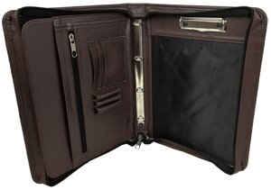 Папка ділова для документів зі штучної шкіри Exclusive темно-коричнева