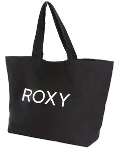 Велика жіноча пляжна сумка 100% бавовна Roxy чорна
