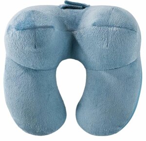 Дорожня подушка з наповнювачем з кульок полістиролу 3D Livarno Home синя