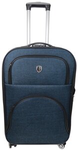 Середня тканинна валіза на колесах 67L Gedox, Туреччина синій