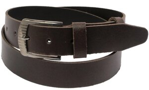 Чоловічий ремінь під джинси Skipper коричневий 3,8 см