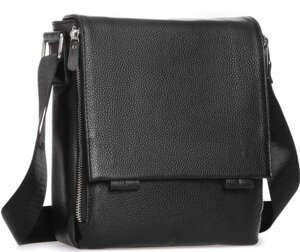 Чоловіча сумка з натуральної шкіри Tiding Bag чорна