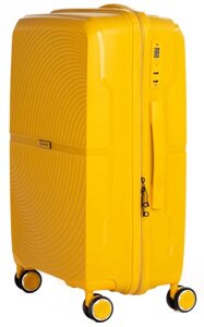 Пластикова валіза Horoso жовта на 85л