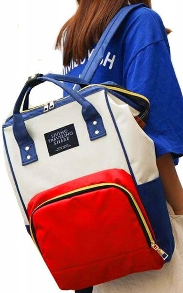 Рюкзак-сумка для мами 12L Living Traveling Share різнобарвний від компанії «SUPERSUMKA» - фото 1