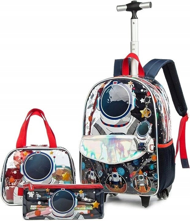 Уцінка! Шкільний набір із 3 предметів: рюкзак на колесах, сумка, пенал від компанії «SUPERSUMKA» - фото 1
