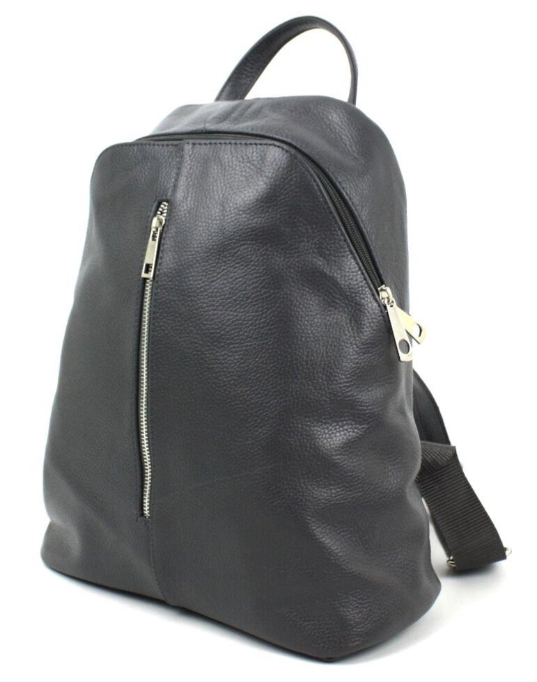 Жіночий шкіряний рюкзак Borsacomoda 14 л темно-сірий 841.021 від компанії «SUPERSUMKA» - фото 1