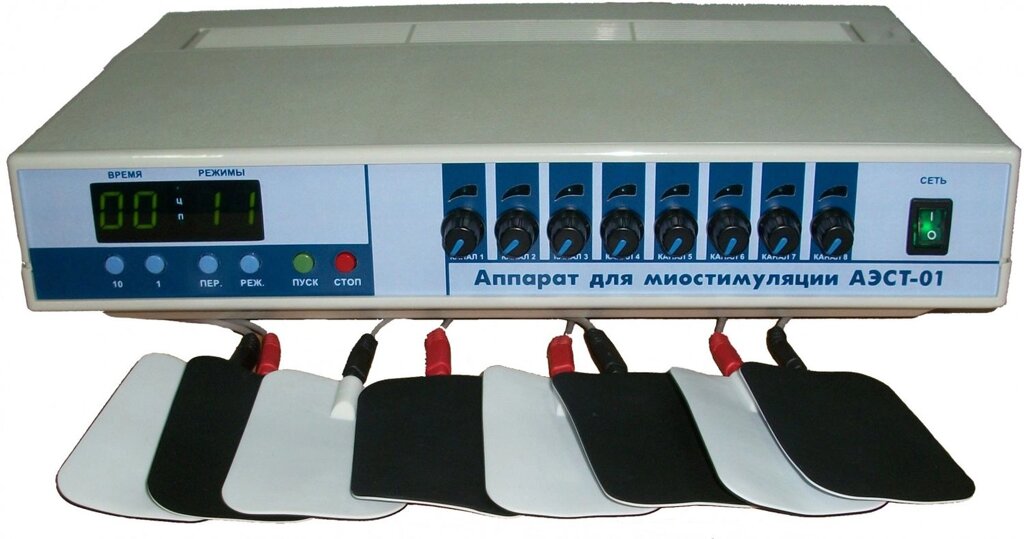 Апарат для міостимуляції АЕСТ-01 (восьмиканальний) від компанії Компанія "Алмедика" - фото 1