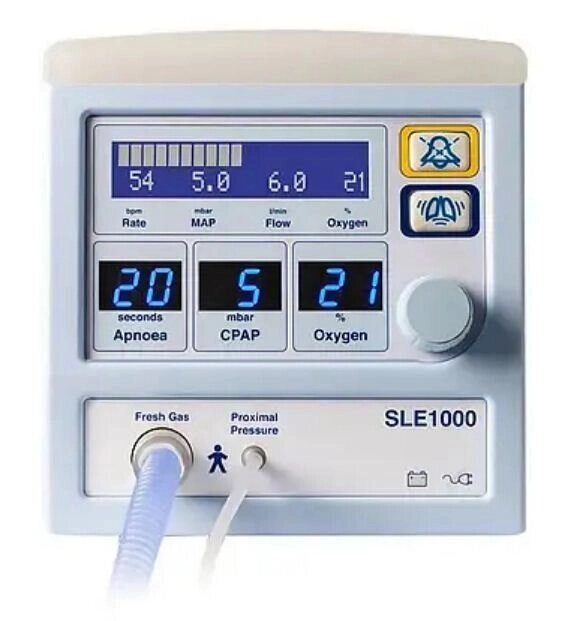 Аппарат искусственной вентиляции легких SLE 1000 стійка, зволожувач, компрессор від компанії Компанія "Алмедика" - фото 1