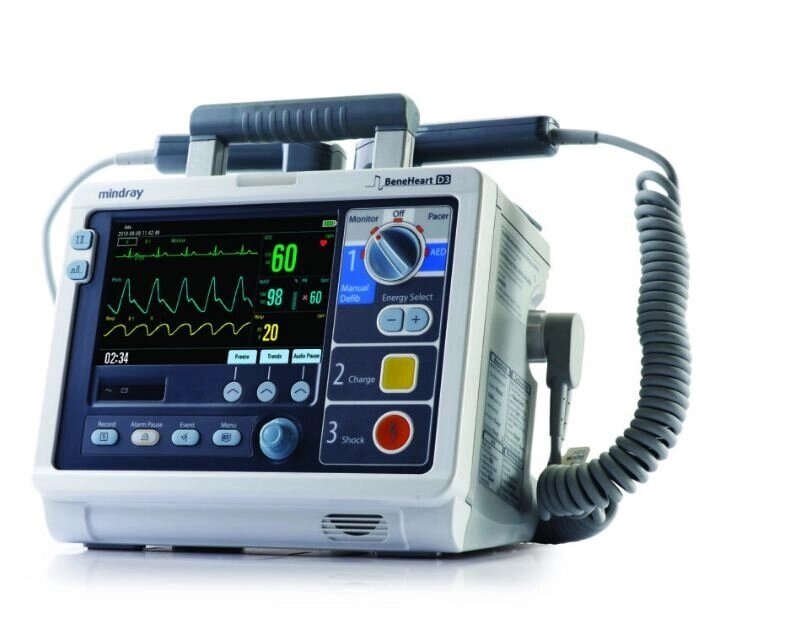 Defibrillator BeneHeart D3 (база) + Вимірювання SpO2+NIBP}} від компанії Компанія "Алмедика" - фото 1