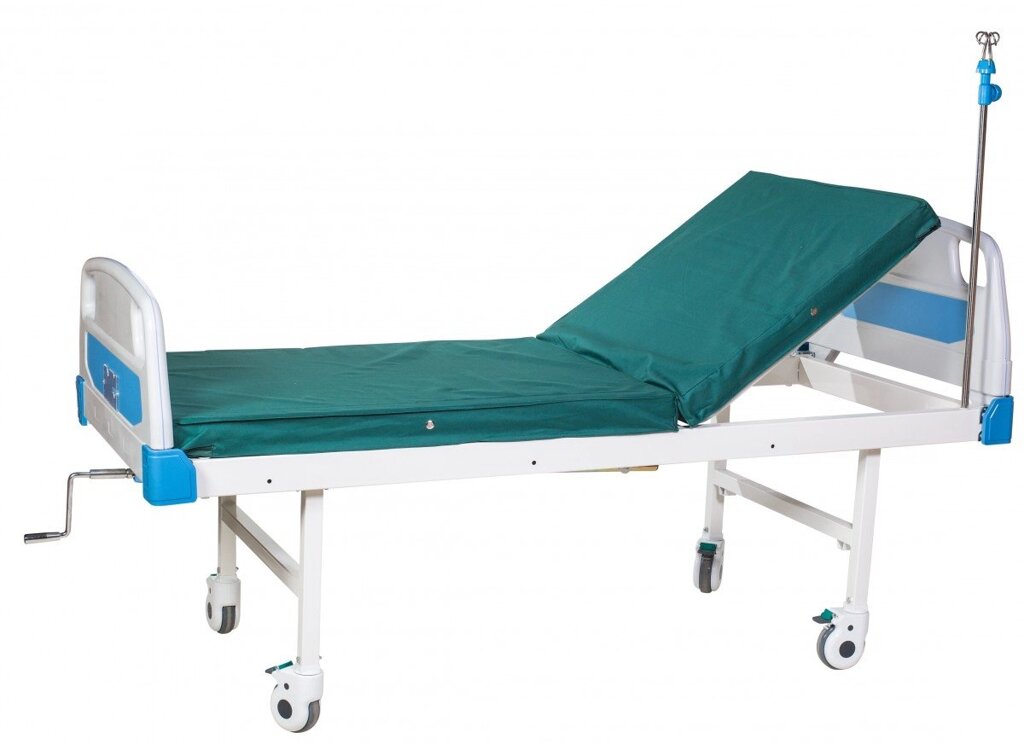 Ліжко медична А26 (2-секційна, механічна) від компанії Компанія "Алмедика" - фото 1