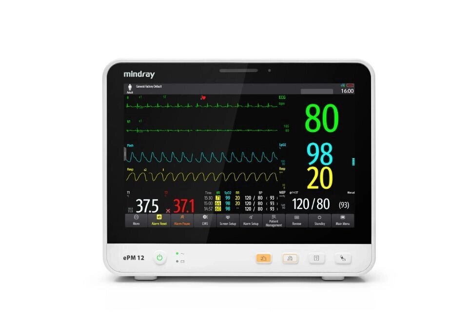 Монітор ePM 12M пацієнта  ECG, SpO2, NIBP, Temp, модуль IBP від компанії Компанія "Алмедика" - фото 1