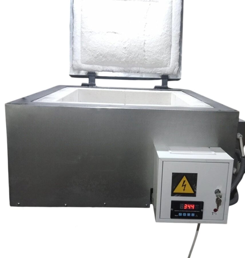 Муфельна піч МП-150. В з вертикальним завантаженням (зверху) кераміка/фехраль від компанії Компанія "Алмедика" - фото 1