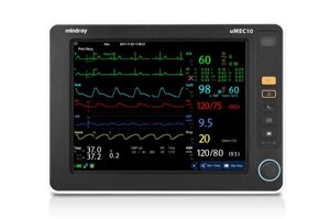 Монитор uMEC10 пациента ECG, SpO2, NIBP, Temp, Термопринтер
