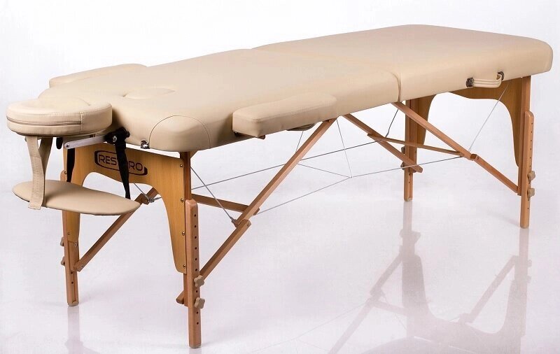 Restpro memory 2 бежевий переносний масажний стіл (кушетка) від компанії Компанія "Алмедика" - фото 1