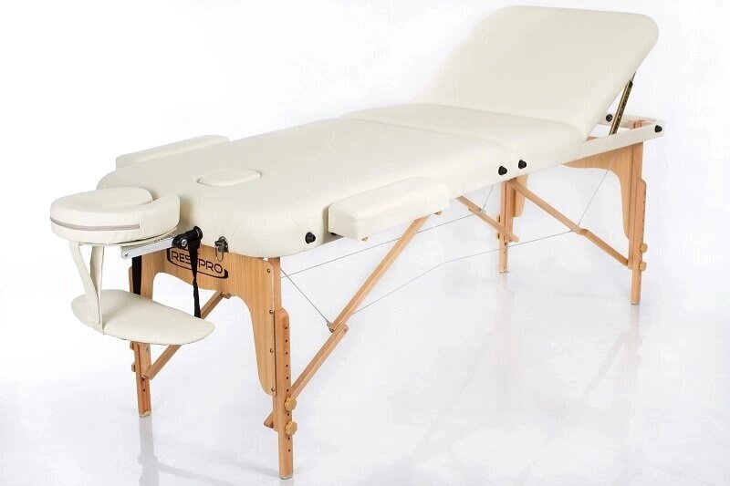 Restpro Vip 3 бежевий переносний масажний стіл (кушетка) від компанії Компанія "Алмедика" - фото 1