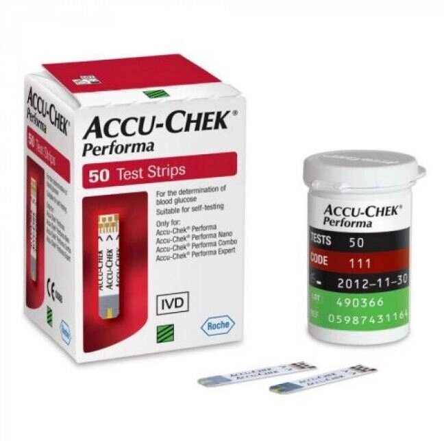 Тест смужки Accu-Chek Performa 50 шт (Акку-чек Перформа) від компанії Компанія "Алмедика" - фото 1