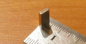 Пластина неодимова прямокутник 10х3х2 мм (0.7 кг)