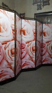 Ширма для салонів "Букет троянд" 170х250 см.