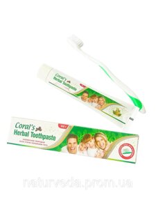 Зубна паста трав'яна Coral 's Herbal Toothpaste 100 г Індія