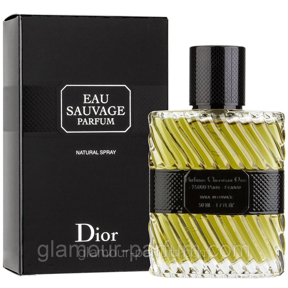 Чоловіча духмяна вода CHRISTIAN DIOR - EAU SAUVAGE (Крістіан Діор Сава) від компанії GLAMOUR-PARFUM - фото 1