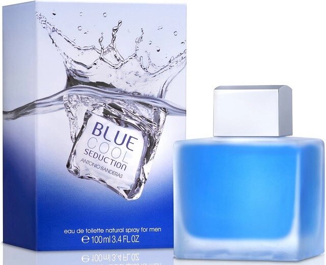 Чоловіча туалетна вода Antonio Banderas Blue Cool Seduction For Men (Кул Блю Седишен фо мен) від компанії GLAMOUR-PARFUM - фото 1