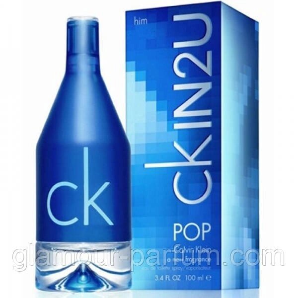 Чоловіча туалетна вода Calvin Klein ck in2u pop for him (Кевін Кляйн скін ту ю фор хім) від компанії GLAMOUR-PARFUM - фото 1