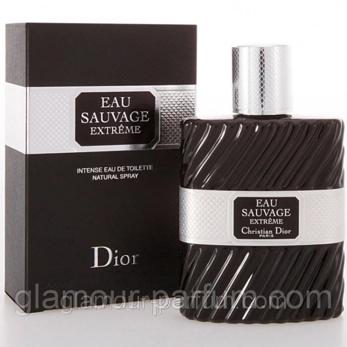 Чоловіча туалетна вода CHRISTIAN DIOR - EAU SAUVAGE EXTREME (Крістіан Діор Еу Сава Екстрім) від компанії GLAMOUR-PARFUM - фото 1