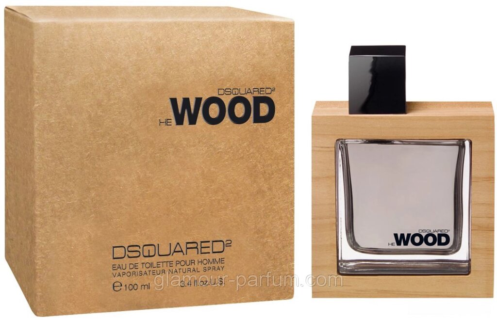 Чоловіча туалетна вода Dsquared2 WOOD HE (Дискраред2 Вуд Хі) від компанії GLAMOUR-PARFUM - фото 1