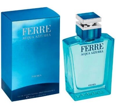 Чоловіча туалетна вода Ferré Acqua Azzurra for Men (Ферре Аква Азура фо Мен) від компанії GLAMOUR-PARFUM - фото 1