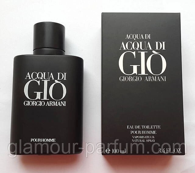 Чоловіча туалетна вода Giorgio Armani Acqua Di Gio Black Pour Homme (Армані Аква Ді Джіо Блек пур Хом) від компанії GLAMOUR-PARFUM - фото 1