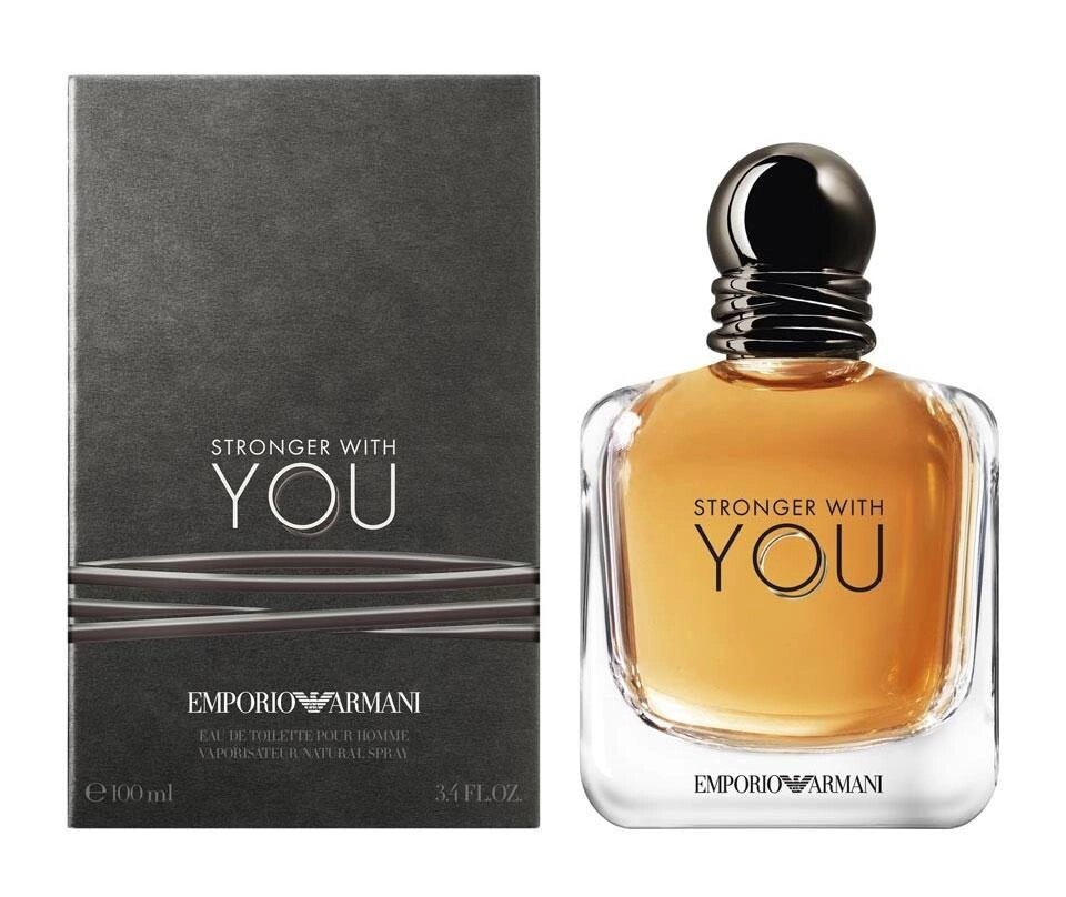 Чоловіча туалетна вода Giorgio Armani Stronger With You (Джорджіо Армані Стронгер Віз Ю) від компанії GLAMOUR-PARFUM - фото 1