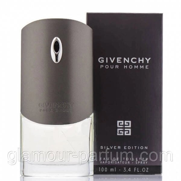 Чоловіча туалетна вода Givenchy Pour Homme Silver Edition EDT 100 ml (Живанші Пур Хом Сільвер Едішн) від компанії GLAMOUR-PARFUM - фото 1