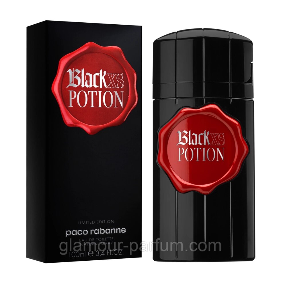 Чоловіча туалетна вода Paco Rabanne Black XS Potion for Him (Пако Рабан Блек Ікс Ес Поушен фо Хім) від компанії GLAMOUR-PARFUM - фото 1