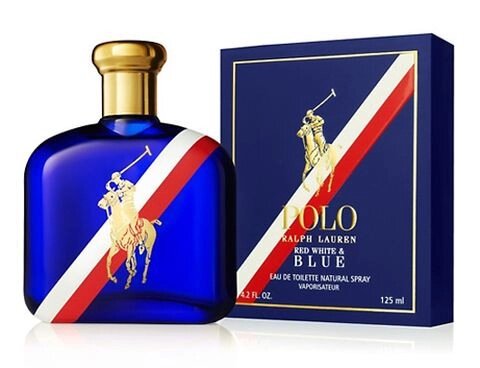 Чоловіча туалетна вода Polo Red White & Blue Ralph Lauren (Поло Ред, Вайт енд Блю Ральф Лаурен) від компанії GLAMOUR-PARFUM - фото 1